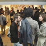 Vernissage, à droite Corinne Loisel, Cité des Arts